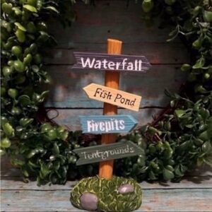 💦 CERAMIC FAIRY GARDEN SIGN 💦